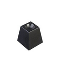 Jet Black Cube Base w/ Top & Bottom Indentations